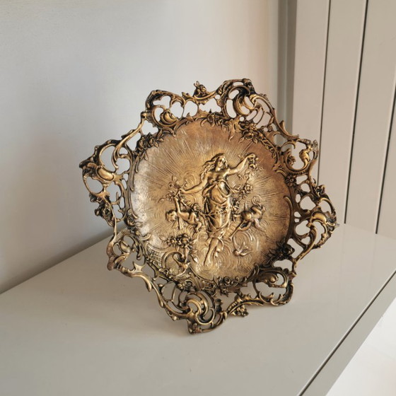 Image 1 of CENTROTAVOLA - FRUTTAIERA CON NINFA E ANGELI