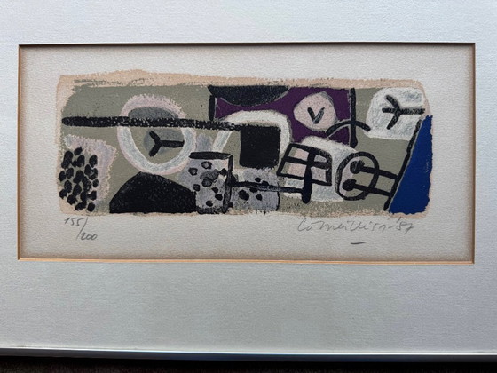 Image 1 of silkscreen by Corneille, titled "April in Paris"