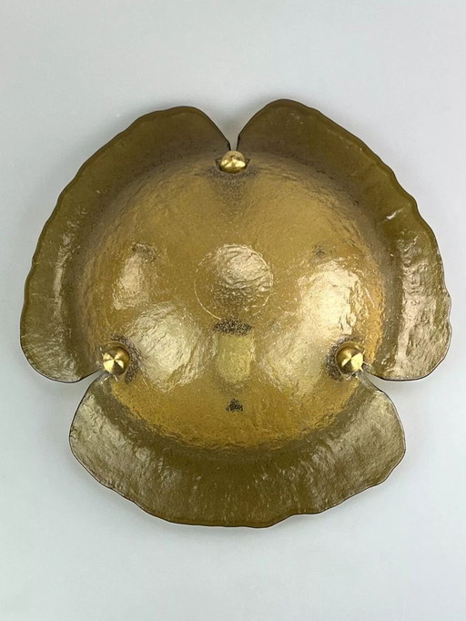 60s 70s Peill & Putzler Plafoniere ceiling lamp glass space design lamp