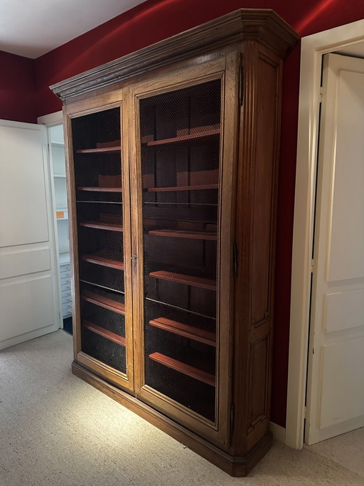 Gran Librería Louis XVI de Roble, Francia, Siglo XVIII – boekenkasten, Wood, Metal (photo 2 of 15)