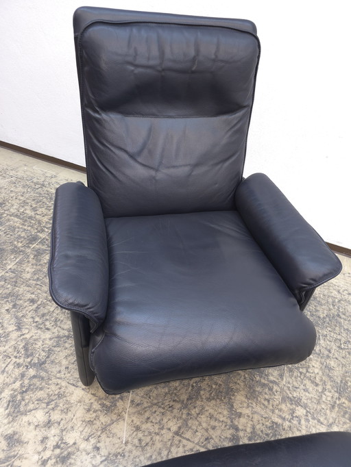 De Sede ds 61 Armchair with Footstool Designer Armchair Leather Armchair Chair Paris