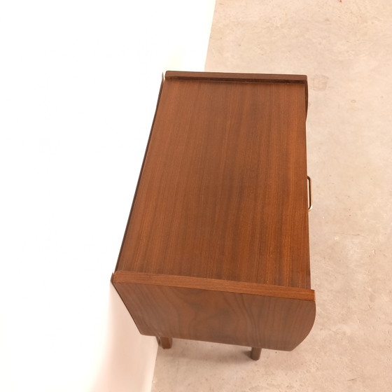 Image 1 of 2x Louis van Teeffelen nachtkastje teak| vintage jaren 60