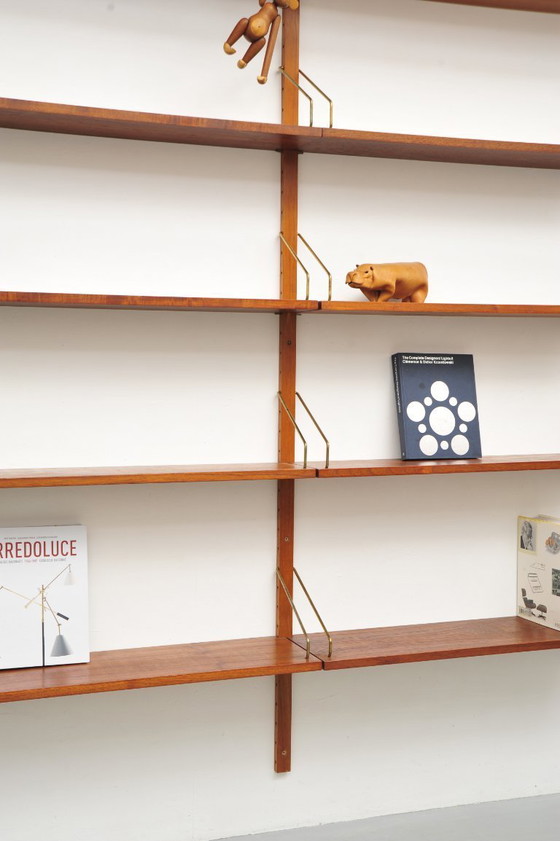 Image 1 of Estantería de pared "Royal System" de teca por Poul Cadovius para CADO (años 50)