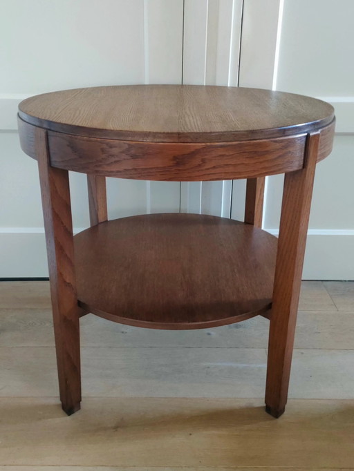 Grande table basse Art Déco, style École d'Amsterdam, années 1930
