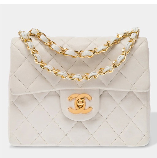Sac CHANEL Timeless/Classique en Cuir Blanc - 103455 Precio de venta