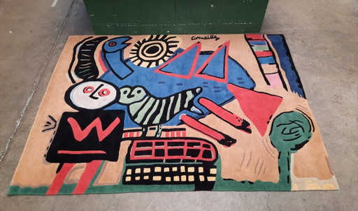 Tappeto vintage Corneille Cobra Bambino con Uccello 280x220 cm