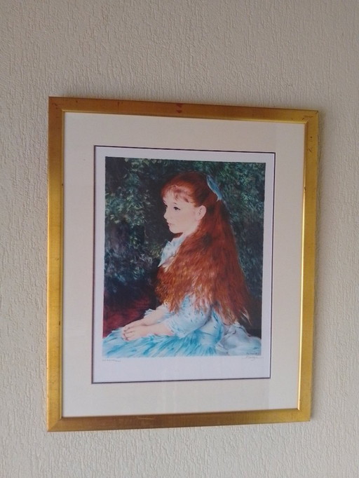 Litho Auguste Renoir "ritratto di Irène Cahen d'Anvers"