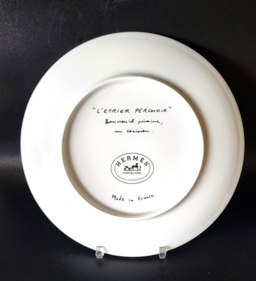 Hermès Paris Porzellan „Der Steigbügelbarsch“