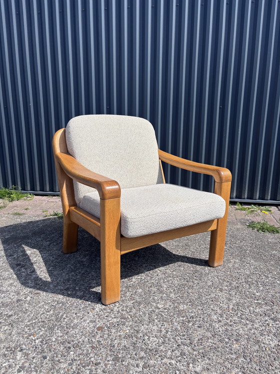 Image 1 of Vintage eiken fauteuil dyrlund Eiken fauteuil