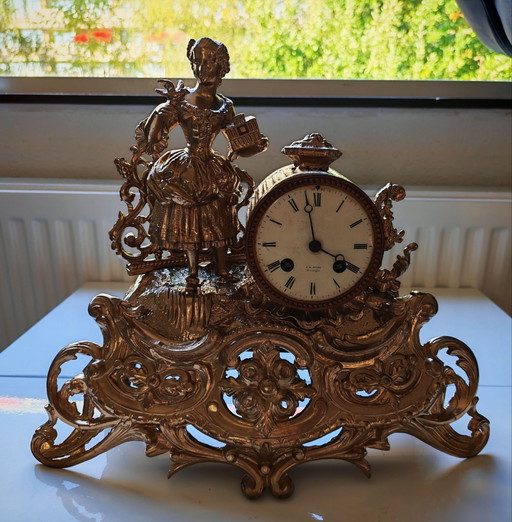 Antique French Mantel Clock