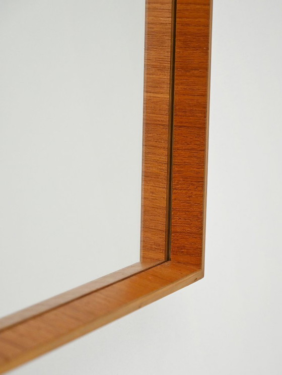 Image 1 of Zweedse teakhouten spiegel van Arne Wahl Iversen