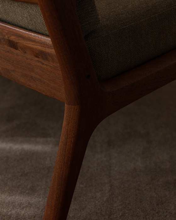 Image 1 of Fauteuil Senator vintage par Ole Wanscher pour Cado | Fauteuil lounge danois en teck | Style scandinave moderne | Années 1960