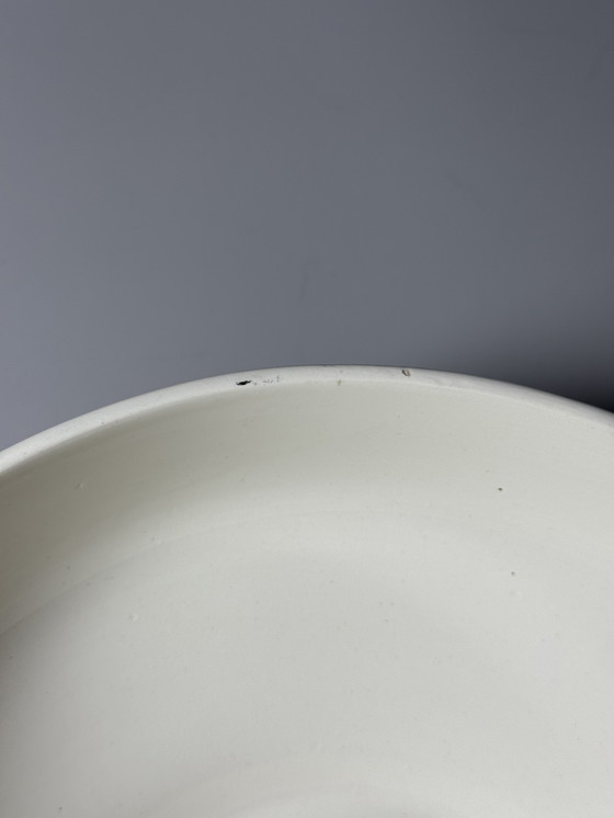 Image 1 of Zuppiera Art Déco vintage con sottopiatto – Boch Frères, Belgio, anni '40