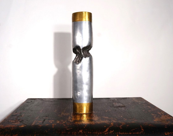 Image 1 of Scultura brutalista di Marshall Disenos, portacandele di David Marshall, 1980