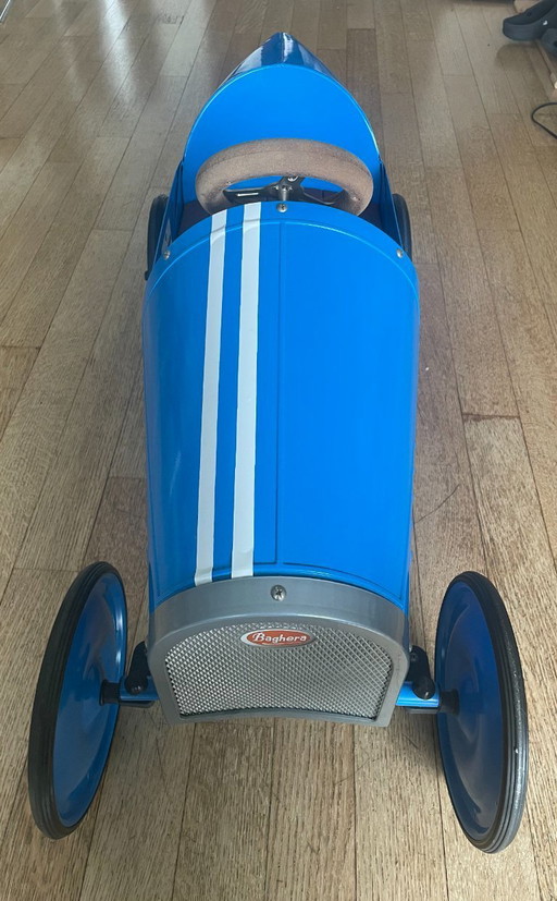 Baghera Monthléry Blue – Vintage trapauto (Bugatti-stijl)