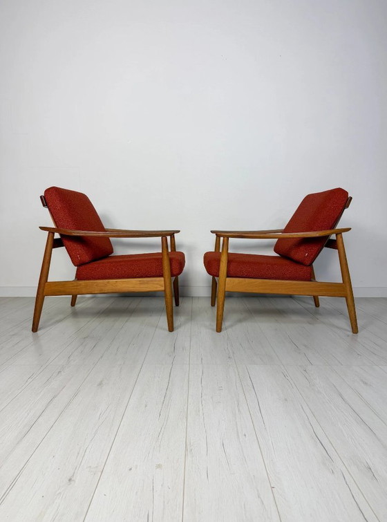 Image 1 of Fauteuil lounge vintage FD 164 en teck par Arne Vodder pour CADO, design danois, 1960