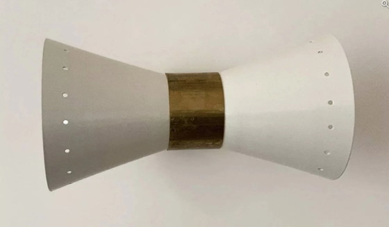 Image 1 of Coppia di applique diabolo bianco avorio