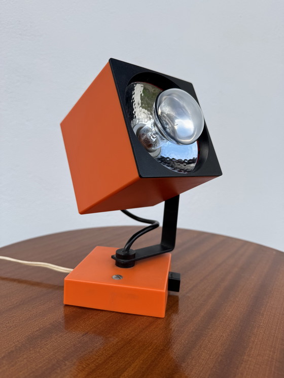 Image 1 of Lampada da parete arancione Philips degli anni '70