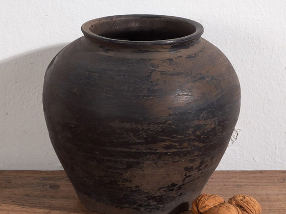 Vase ancien asiatique style wabi sabi (c.1900) #14 – Ceramic (photo 2 of 34)