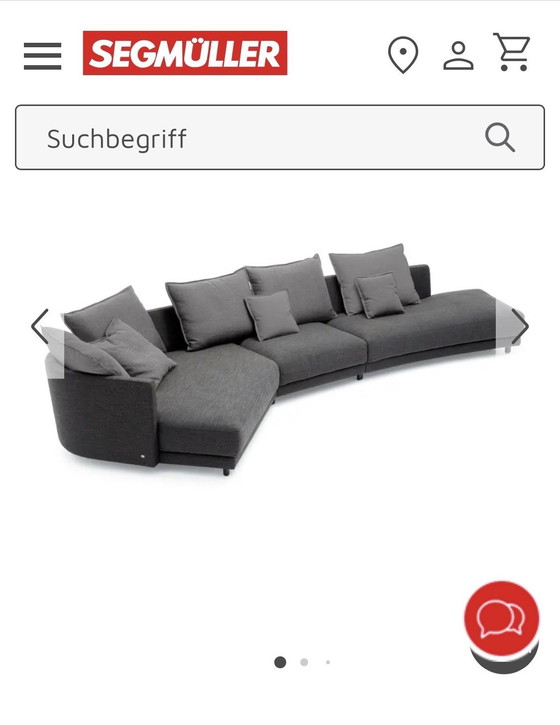Image 1 of Rolf Benz Ecksofa Onda 005 schwarzgrijs Designersofa