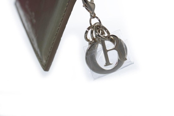 Image 1 of Dior, Metallic Diorama cardholder with pendant