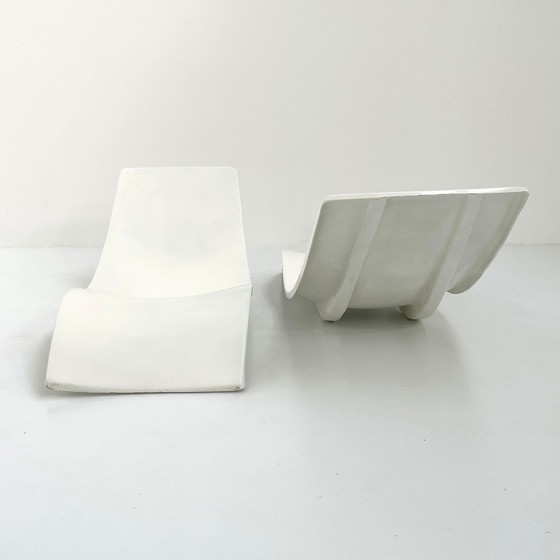 Image 1 of Pair of Sunbeds by Charles Zublena for Les Plastiques de Bourgogne, 1960s