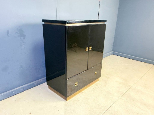 Armario de estilo Maison Jansen francés, década de 1970. – kasten, Wood, Brass (photo 2 of 11)