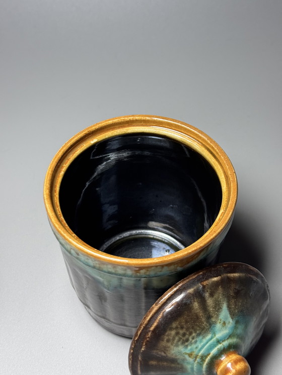 Image 1 of Thulin Art Déco Barattolo con coperchio / Portagioie Belgio, ca. 1930