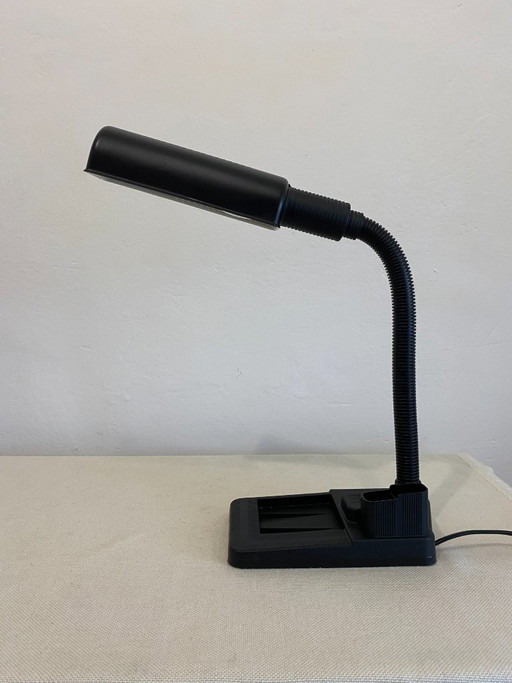 Lampe de bureau col de cygne vintage Veneta Lumi italienne, années 1980
