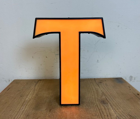 Image 1 of Vintage Illuminated Letter T, 1970s