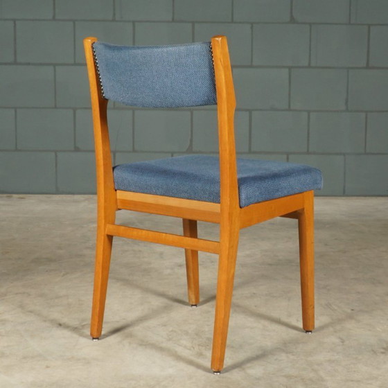 Image 1 of Set of 6 vintage dining chairs – blue