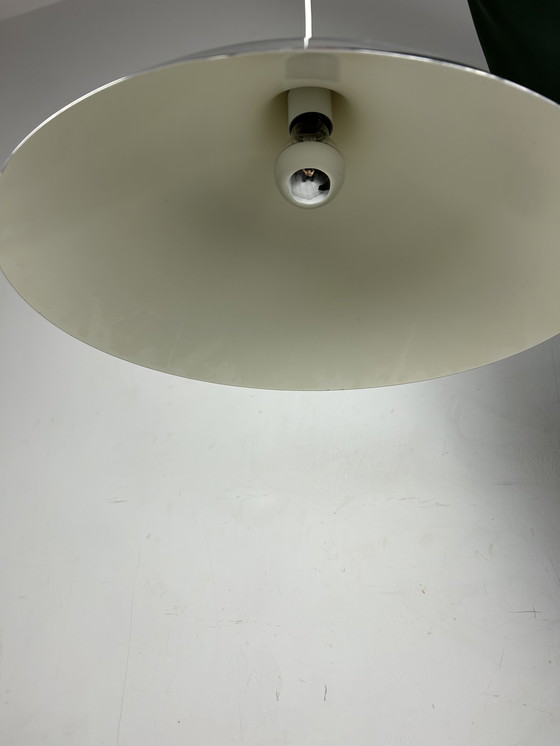 Image 1 of Vintage chrome pendant lamp Lisa Johansson-Pape for Orno