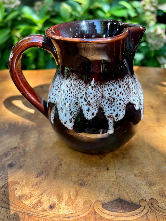 Vintage keramiek set: vaas, kan en amfora in typische jaren 70 look – Servies, Ceramic, 1970 (photo 4 of 7)