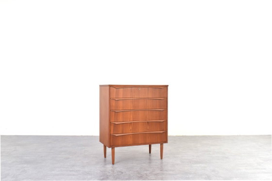 Image 1 of Cassettiera danese in teak di metà secolo, anni '60.