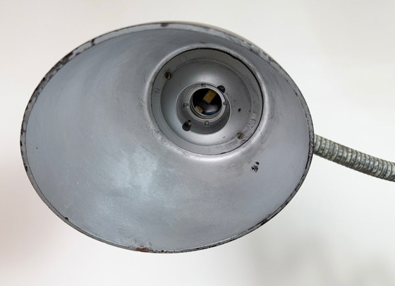 Image 1 of Groene industriële schaarwandlamp van Elektroinstala, jaren 60.