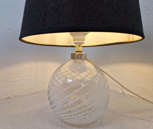 Lampe de table Holmegaard Swirl, 1970