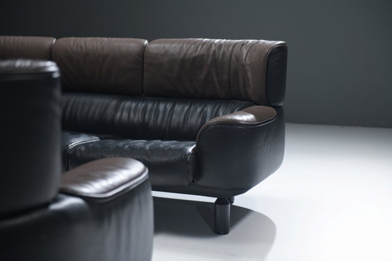 Image 1 of Äußerst seltenes BULL-Sofa, 3-Sitzer, 1987 von Gianfranco Frattini für CASSINA, nur 1 Jahr lang produziert.