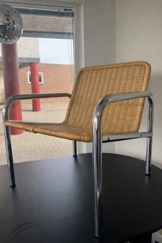 Image 1 of Fauteuil en rotin Dirk van Sliedrecht