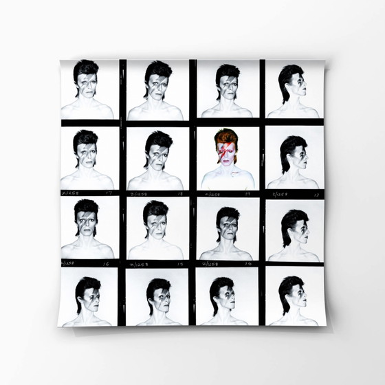 1x Fine Art Print David Bowie Aladdin Sane Contact Sheet Foto – Fotografie, Paper (photo 4 of 5)