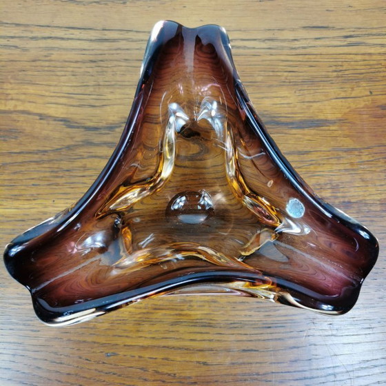 Image 1 of Vintage glass bowl, ashtray. Murano glass 007