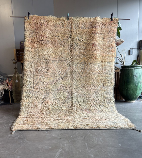 Image 1 of Marokkaans Berber Vintage Boujad Wollen Vloerkleed