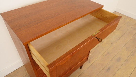 Vintage Deense Ladekast | Teak | 6 Lades | 106 Cm – Ladekasten, Wood (photo 7 of 9)