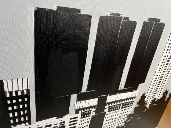 Image 1 of Painting skyline Rotterdam GovArt 60x120