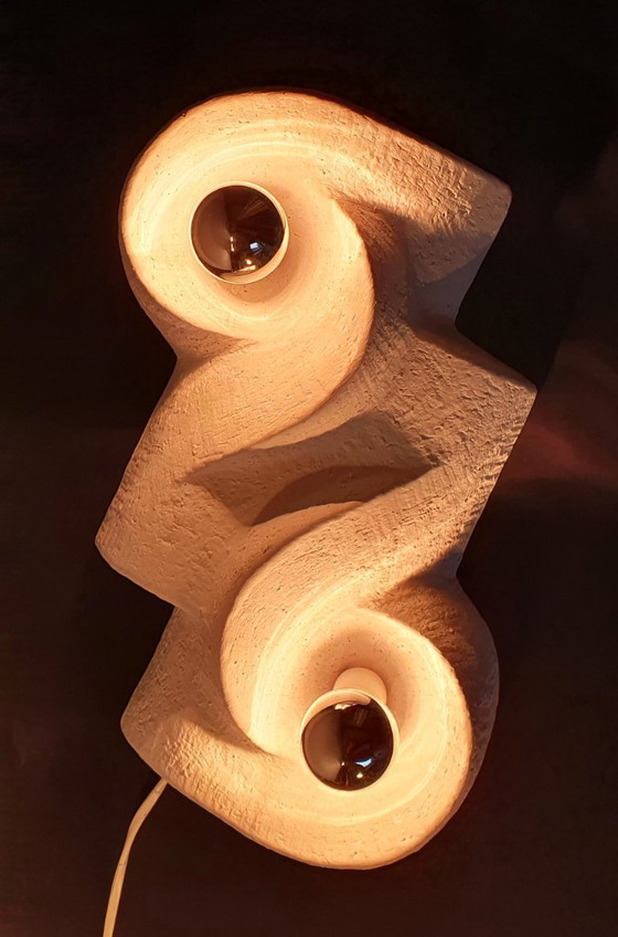 Image 1 of Ceramic brutalist lamp from the 70s