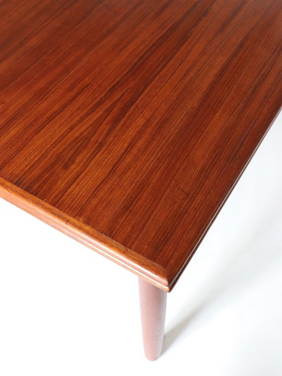Image 1 of Vintage teak XL extendable dining table Danish design retro