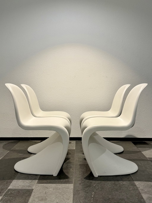 4x Vitra Panton origineel - met matte afwerking