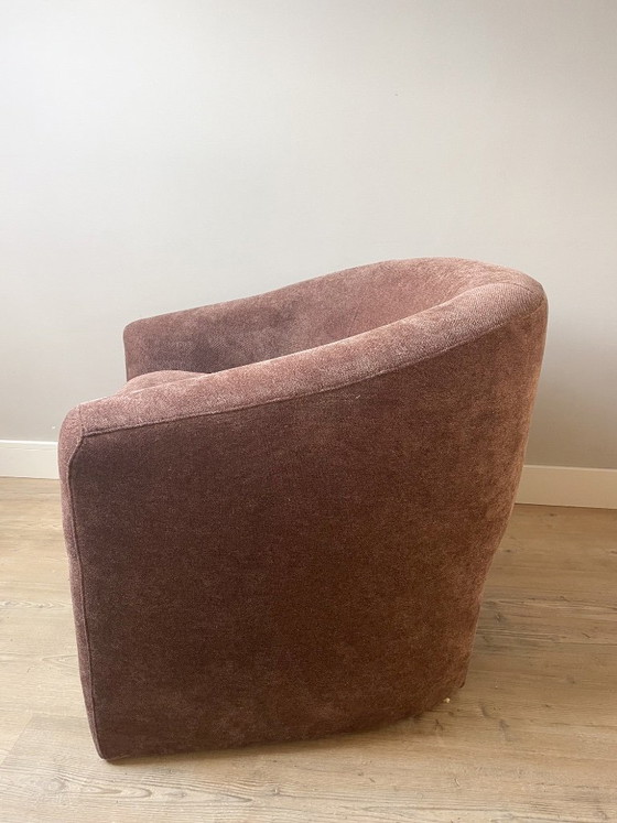 Armchair | newly reupholstered | brown | Japandi – Polyester (photo 5 of 6)