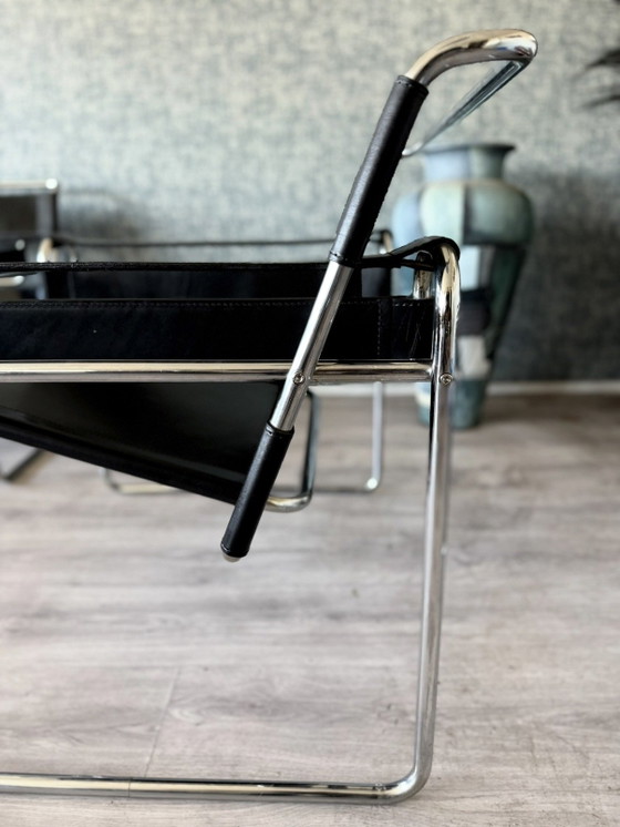 Image 1 of Chaise Wassily vintage, Marcel Breuer, Fasem, Italie, années 80