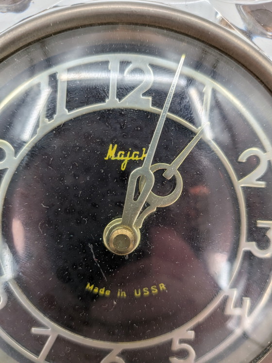 Image 1 of Vintage USSR Majak Desk Clock – Space Age / Art Deco Design