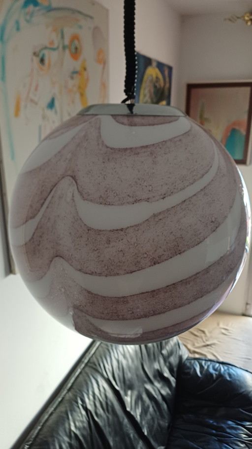 🤩 ZELDZAME VINTAGE PAARSE KROONLUCHTER